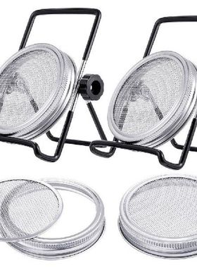 Seed Sprouter Germination Cover Kit Sprouting Mason Jars Wit