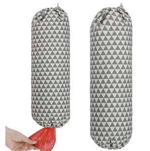 2 Pieces Plastic Bag Holder Grocery Bag Dispenser Hanging