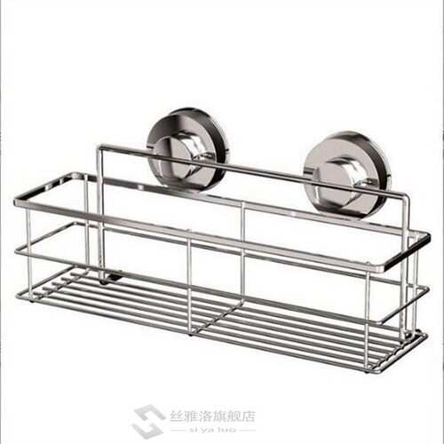 Sucker Storage Rack  Shampoo Shower Tet Wall Holder Drain Ba