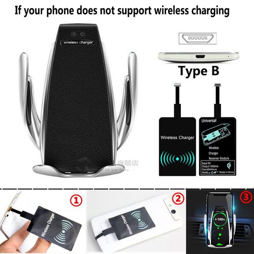 Qi Wireless Phone Charger S5 Automatic Clamping Fast Chargin