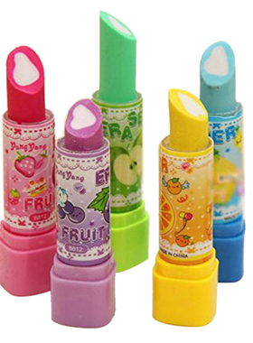 Extension Type Design Eraser (Random Color x10pcs) , Station