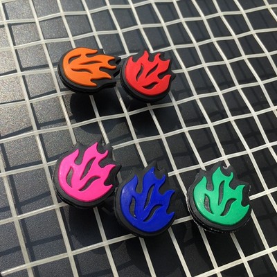5pcs Fire Tennis Damper Shock Absorber to Reduce Tenis Racqu
