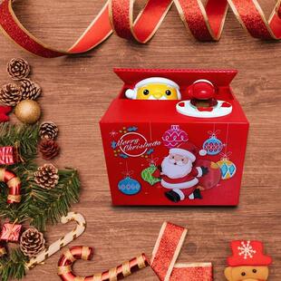 Grote Spaarpot Muziek Functie Plastic Elektrische Kerstman