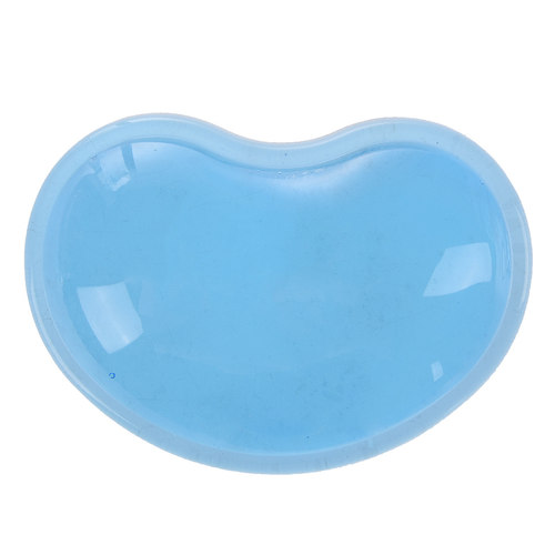 Blue Gel Wavy Mouse Pad Wrist Rest Support for PC Computer
