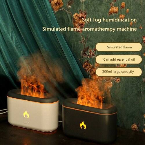 360ML Essential Oil Diffuser Flame Air Humidifier