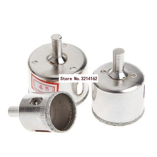 3Pcs 28/38/45mm Diamond Coated Core Saw Hole Drill Set for G
