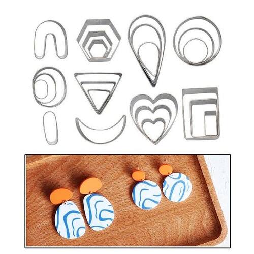Polymer Clay , Clay Earrings  with Earring Cards and Hooks,