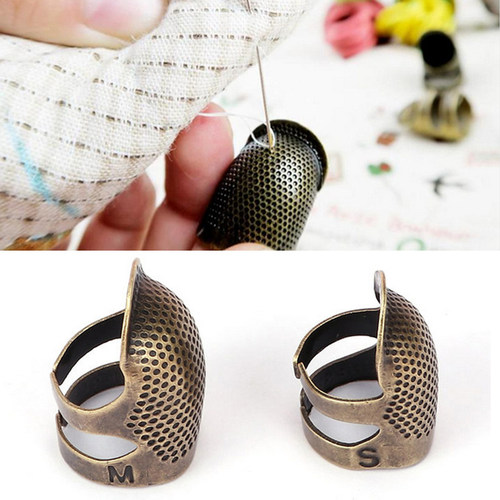 1PC Antique Metal Finger Protector Sewing Accessories