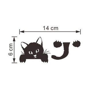 Lovely Cat Light Switch Phone Wall Stickers For Kids Rooms