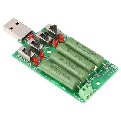 USB DC Load Discharge Resistance Resistor Current Tester Too