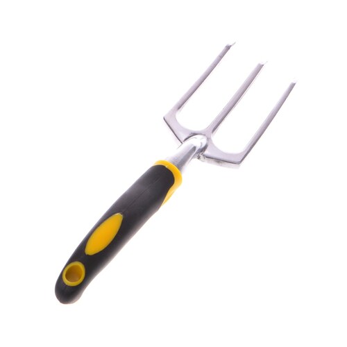 3 Pronged Hand Cultivator Tool Ergonomic Design For the Avid