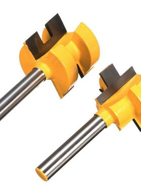 2Pcs Tongue & Groove Huge Crown Molding Router Bit 1/4 i