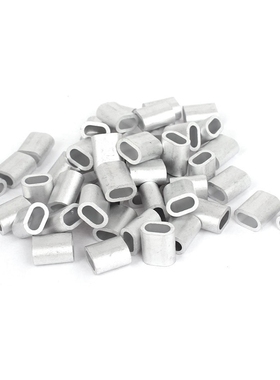 4mm Wire Rope Aluminum Ferrules Sleeves 50 Pcs
