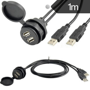 Usb Extension Lead For Car Audio Stereos - 1Metre Length Wit