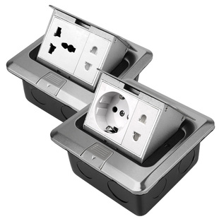 Pop Up Floor Socket EU/Universal Power Outlet Hidden Type