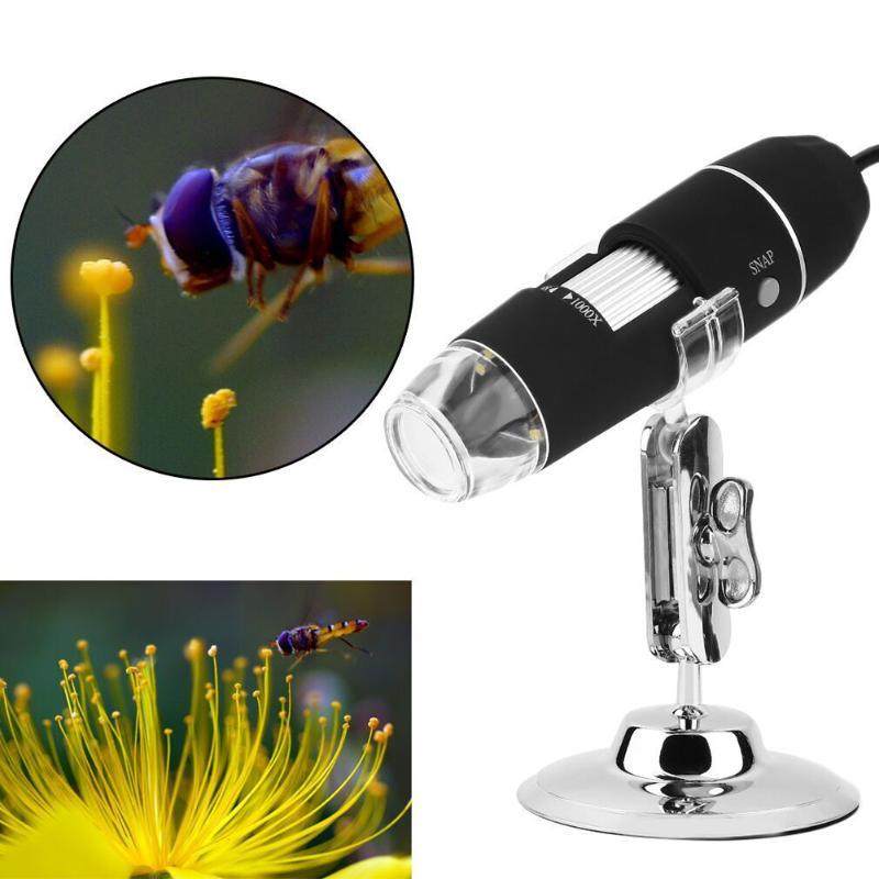 1000X 8 LED Microscope Microscope Usb Mount+ tweezers Magnif - 实物图