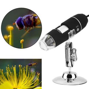 1000X 8 LED Microscope Microscope Usb Mount+ tweezers Magnif