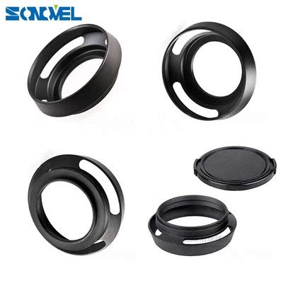Metal Lens Hood 37/39/40.5/43/46mm  Screw-in Lente Protect +
