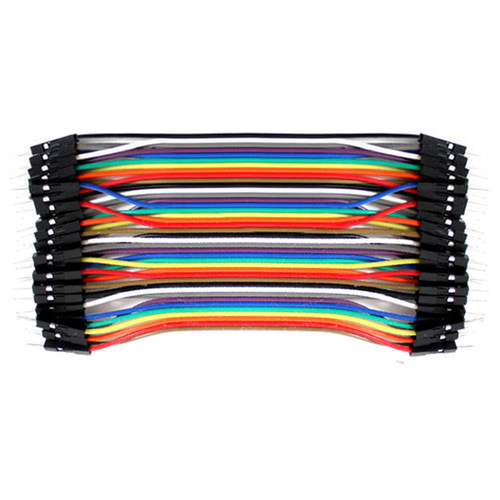 3 40pcs 10cm Male To Male Dupont Wire Jumper Cable for  Brea