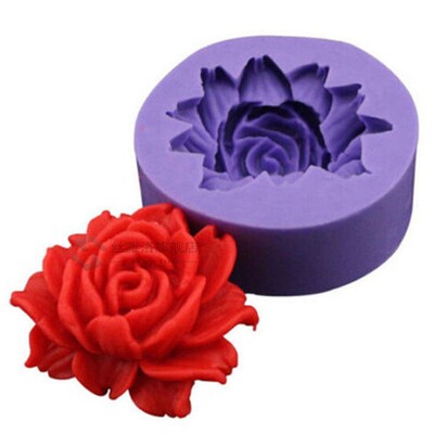 3D Rose Chocolate Mold,Fondant Cake Decorating Tools,Silicon