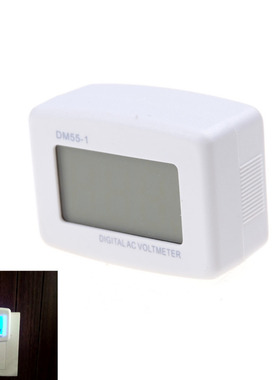 LCD Voltmeter Volt Monitor DM55-1 AC 80-300V Blue Lights LCD