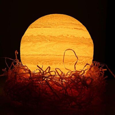 3D Light Print Jupiter Lamp Table Lamp Colorful Moon Lamp Re