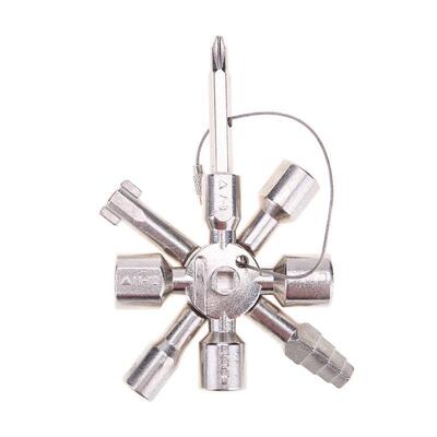 10 in 1 Cross Key Wrench Plumber Wrench for Gas Meter Cabine