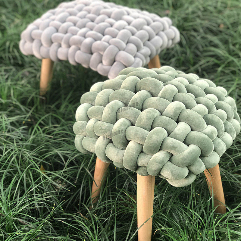 nordic ottoman makeup stool designer photo fashion velvet