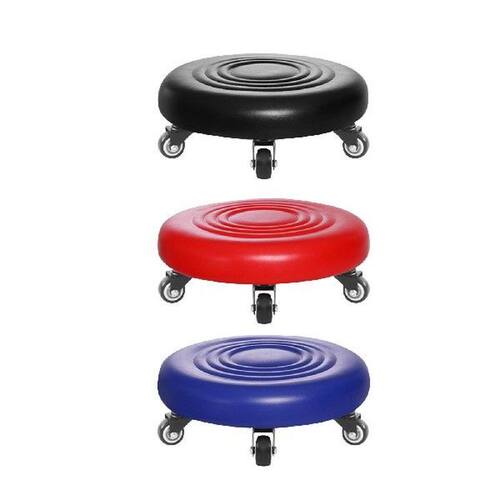 Round Low Roller Seat Stool Small Stool with Wheels Pulley