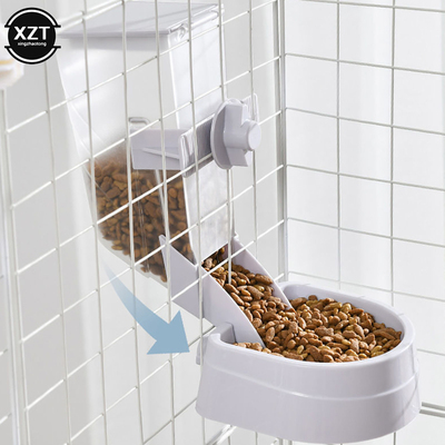 Automatic Pet Dog Cat Bowl Pet Cage Hanging Bowl Food