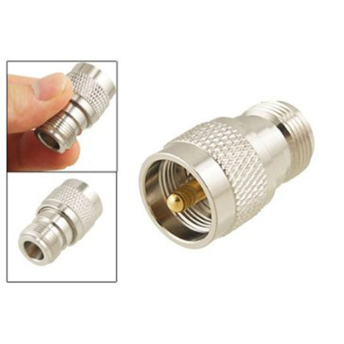 UHF Male PL259 to N Female M/F Straight Coax RF Adapter