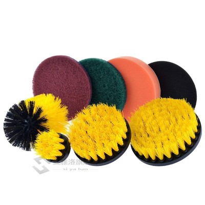 Drill Brush Scrub Pads 8 Piece Power Scrubber Cleaning Kit A