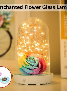 Smuxi Night Light Flower Bottle C reative Romantic Rose