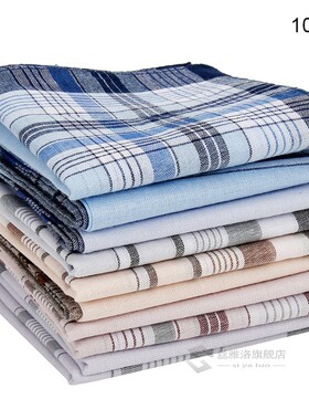 10Pcs/lot Square Multicolor Plaid Stripe  Wo Pocket for Wedd