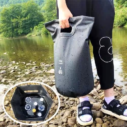 15L 20L Portable Bucket Outdoor Travel Water Storage Bag
