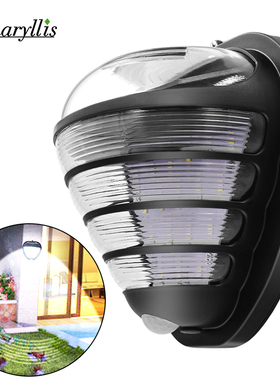 Solar Powered Fence Wall Lights With Dim Light outdoor Water