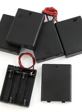 5Pcs 4 x AAA Batteries Battery Holder Case Storage w On/Off