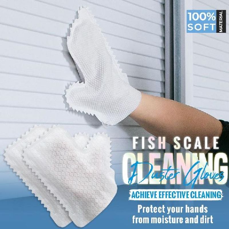 5/10 pcs Dust Cleaning Gloves Fish Scale Cleaning Duster