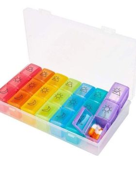 21 Grids 7 Days Weekly Pill Case Medicine Tablet Dispenser