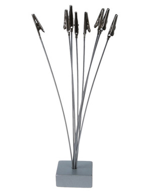 Photo / Memo / Card Holder has 8 Pliers Wire Metallic Crocod