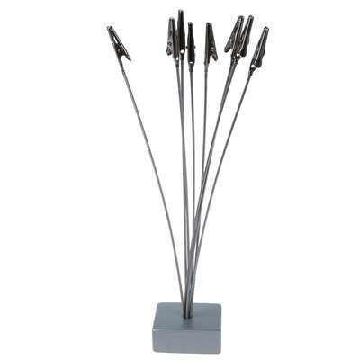 Photo / Memo / Card Holder has 8 Pliers Wire Metallic Crocod