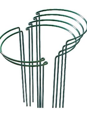 6 Pack Plant Support Stakes Ring Cage Metal Garden Plant