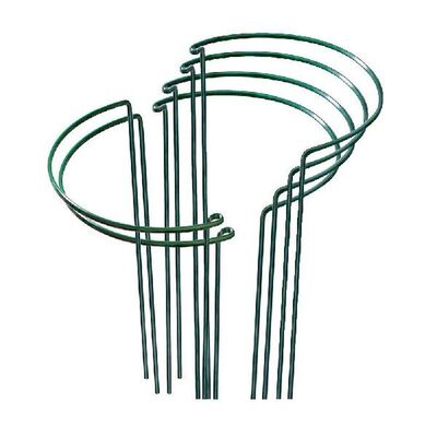 6 Pack Plant Support Stakes Ring Cage Metal Garden Plant