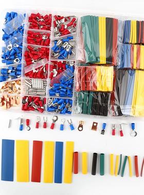 350pcs Terminals Connectors and 328pcs 2:1 Heat Shrink Tubes