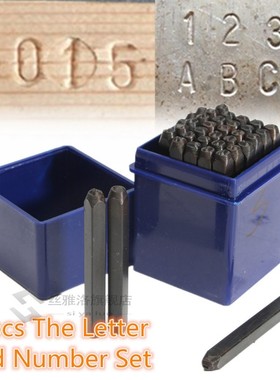 5mm(7/32) Alphabet Number 36Pcs Letter  Number Punch Stamp S