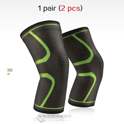 2 Pcs Elastic Knee Pads Nylon Sports Kneepad Fitness Protect