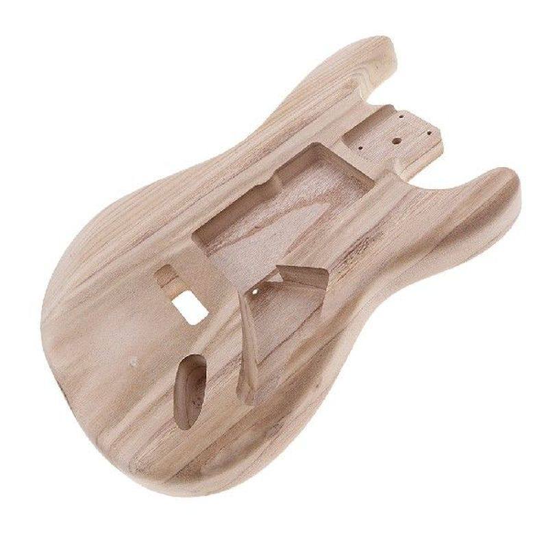 polished wooden guitar unfinished body barrel material for