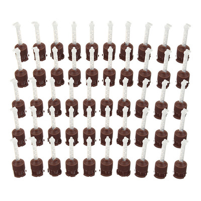 50x Dental Impression Tip Temporary 1: 1 Silicone Rubber, 50