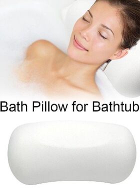 Bath Pillow for Bathtub Neck and Back Support with Suction C