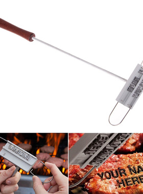 BBQ Branding Iron 55Letters DIY Barbecue Letter Printed BBQ